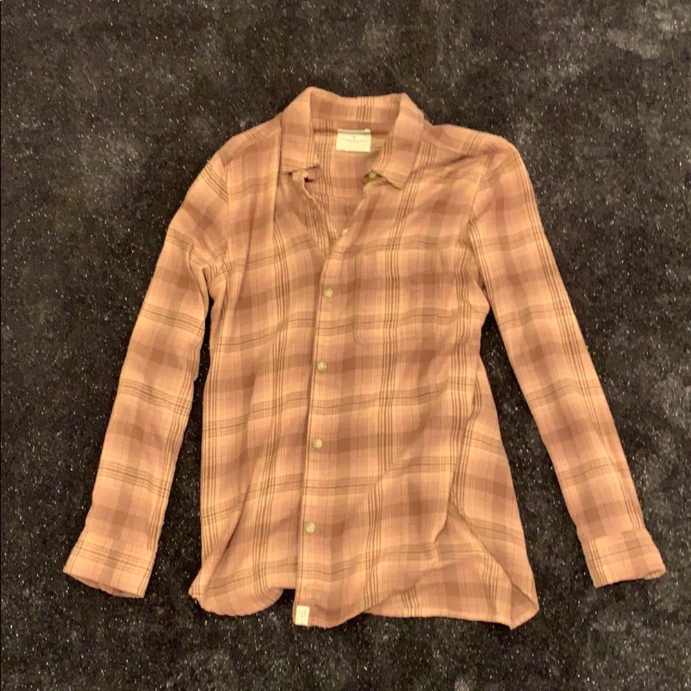 American Eagle women’s Brown/dark brown flannel